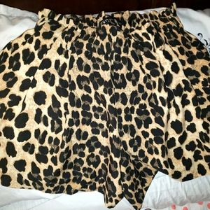Animal print shorts